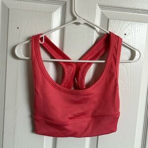 ZARA pink open back bra cropped top